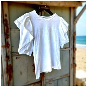 Habitual Girl’s Twist Front Shirt. Off-White. Size 16​​​